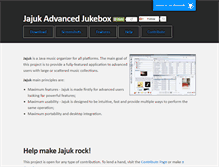 Tablet Screenshot of jajuk.info